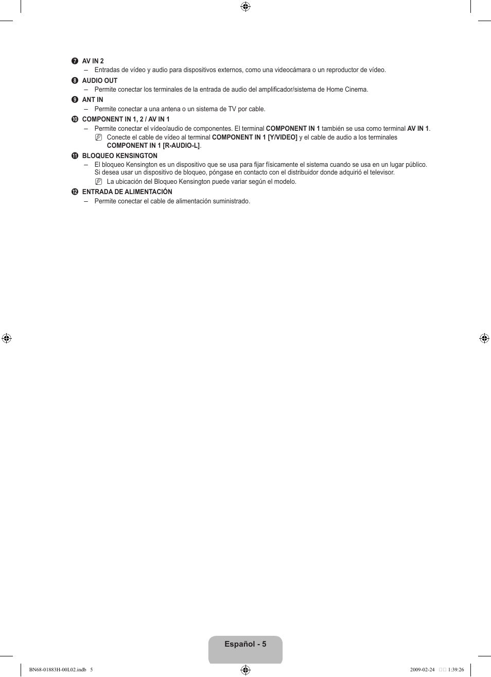 Samsung LN32B540P8DUZA User Manual | Page 43 / 73