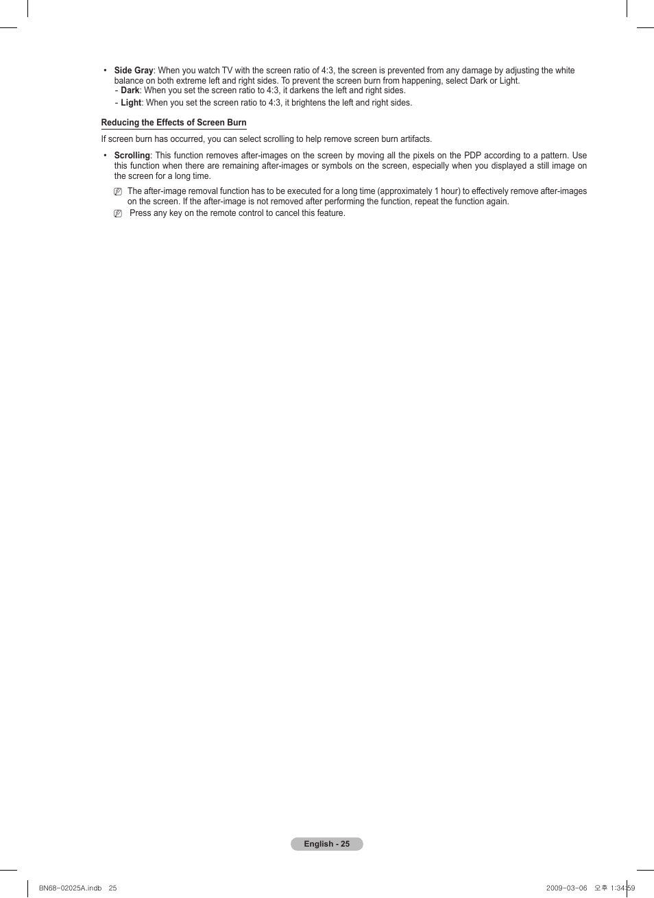 Samsung PN42B430P2DXZA User Manual | Page 25 / 90