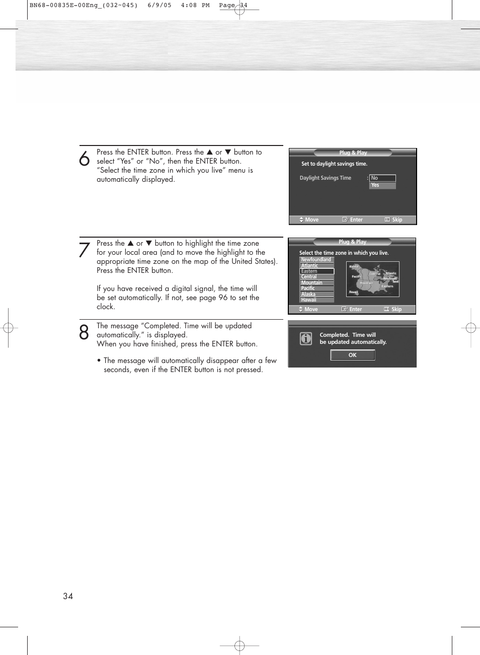 Samsung HPR4262X-XAA User Manual | Page 34 / 144