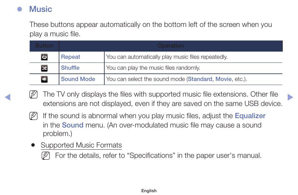 Music | Samsung PN51F5300AFXZA User Manual | Page 109 / 157