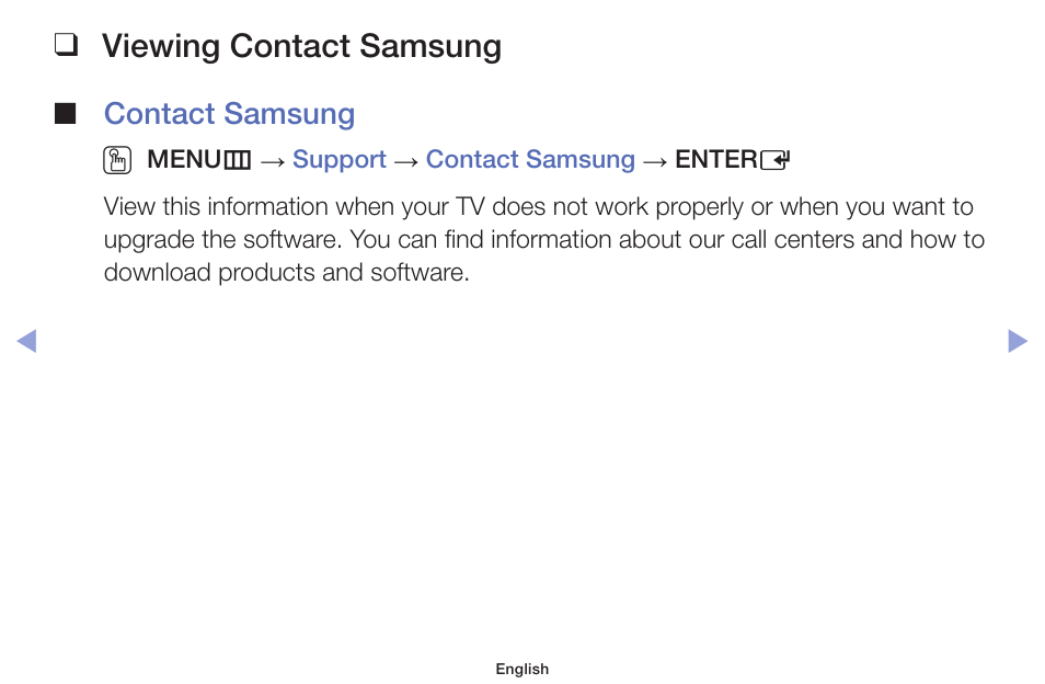 Viewing contact samsung | Samsung PN51F5300AFXZA User Manual | Page 127 / 157