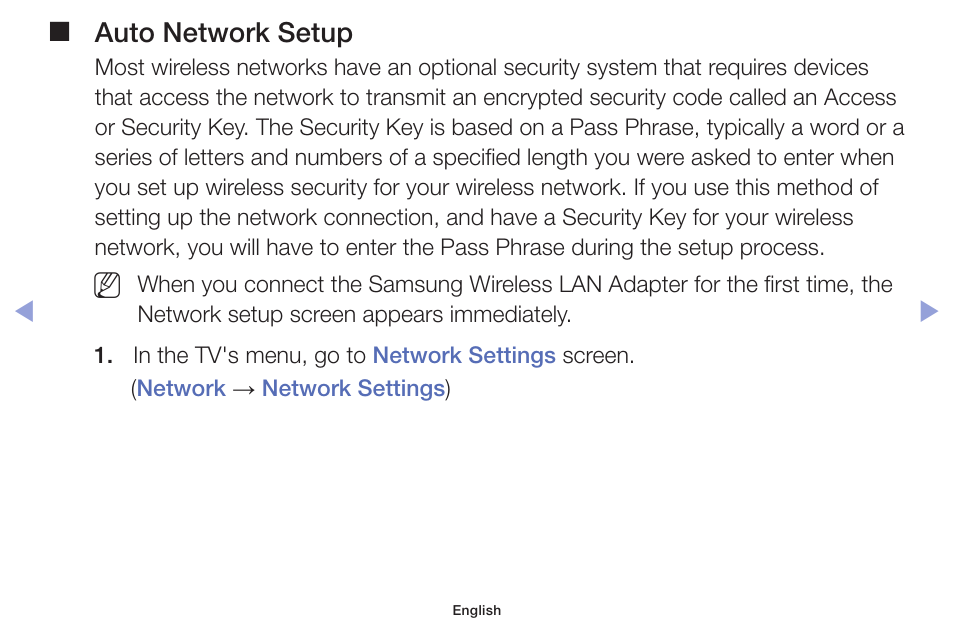 Auto network setup | Samsung PN51F5300AFXZA User Manual | Page 135 / 157