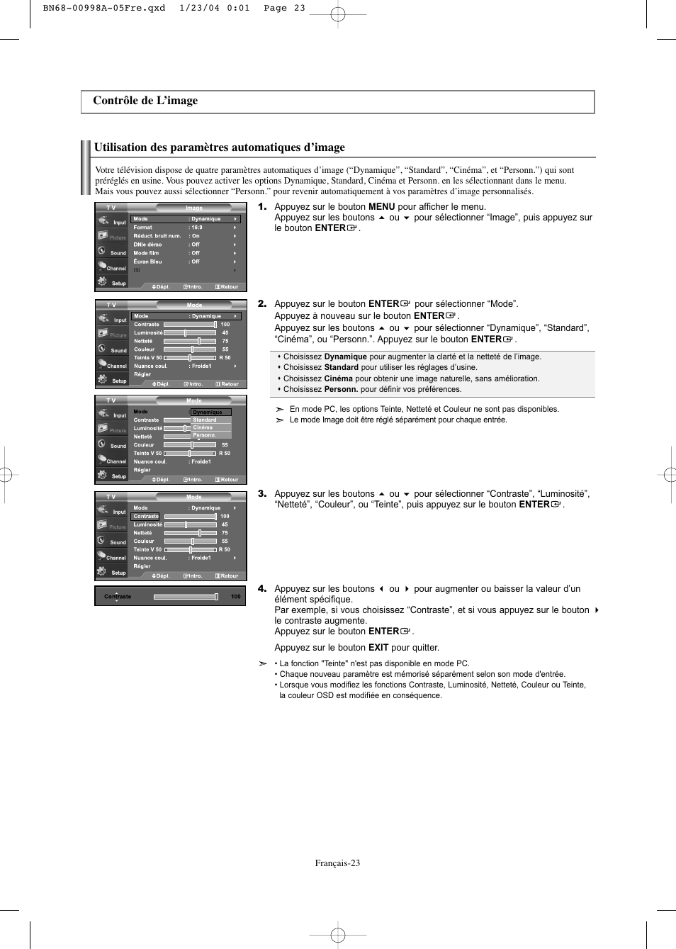 Samsung LNS3252DX-XAA User Manual | Page 87 / 186