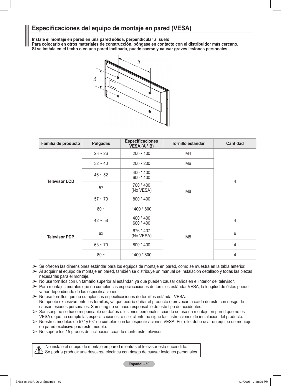Samsung PL50A450P1XZP User Manual | Page 121 / 123