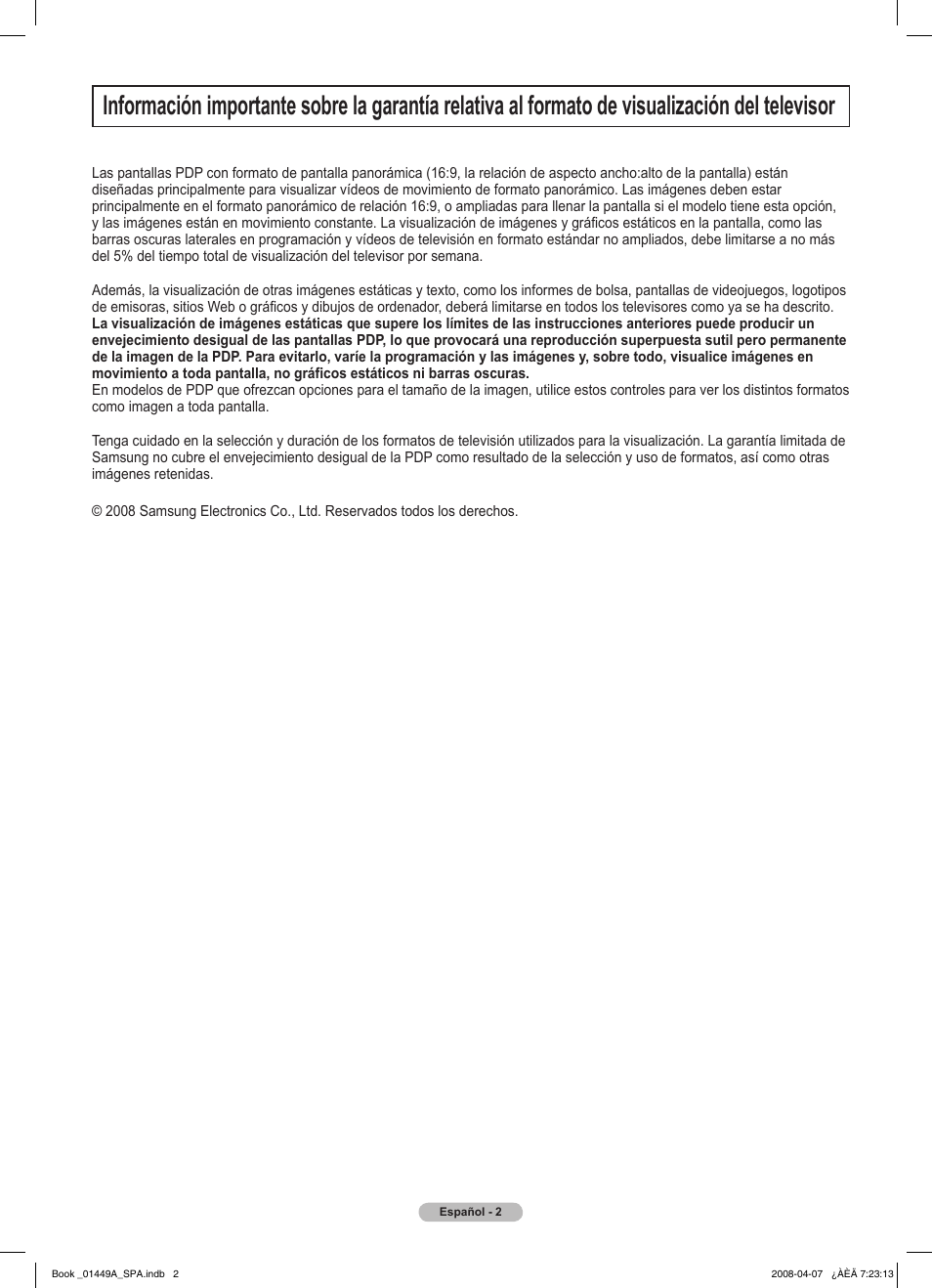 Samsung PL50A450P1XZP User Manual | Page 64 / 123