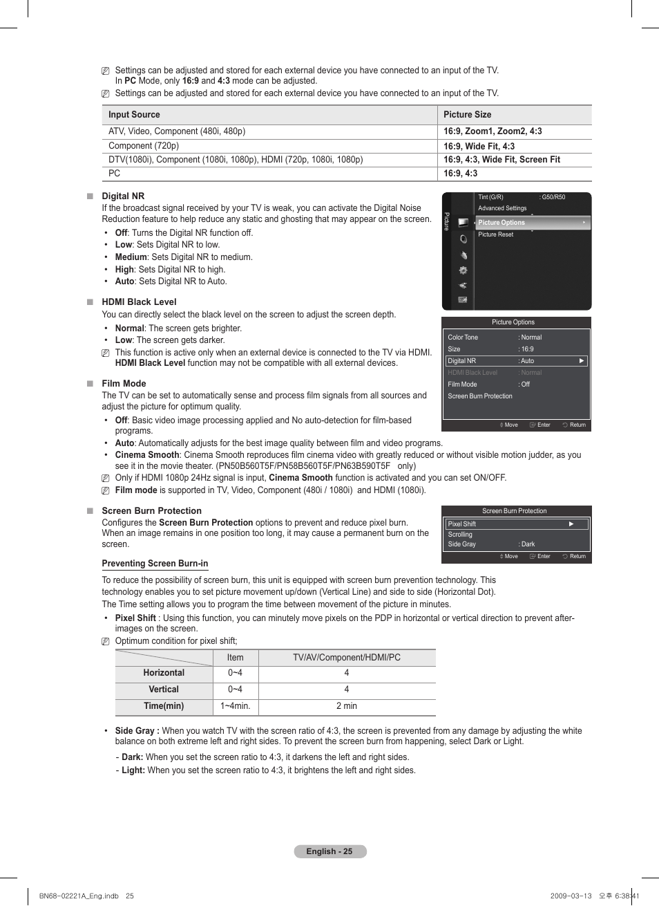Samsung PN58B560T5FXZA User Manual | Page 25 / 107