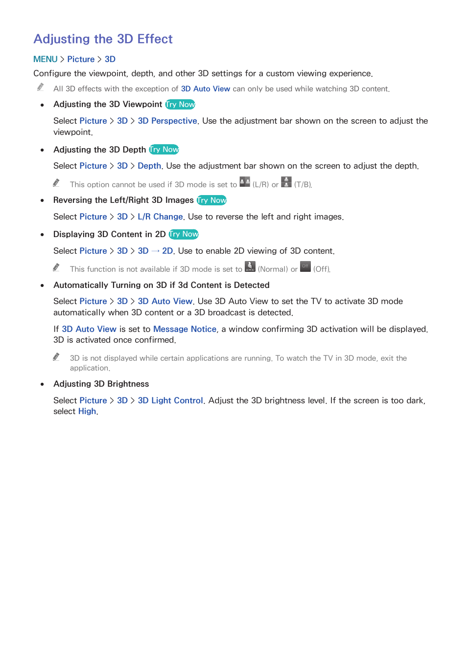 156 adjusting the 3d effect, Adjusting the 3d effect | Samsung UN65H8000AFXZA User Manual | Page 162 / 230