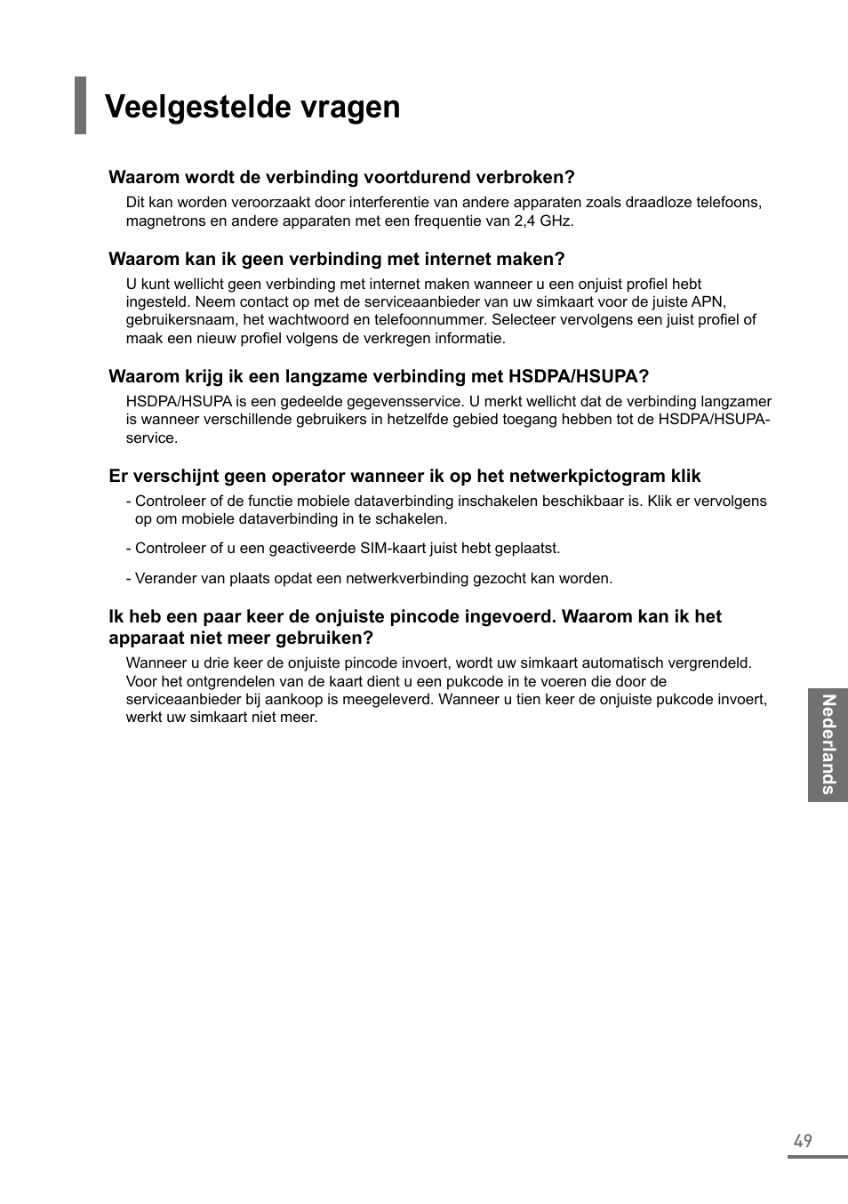 Veelgestelde vragen | Samsung XE500C21-A04US User Manual | Page 49 / 87