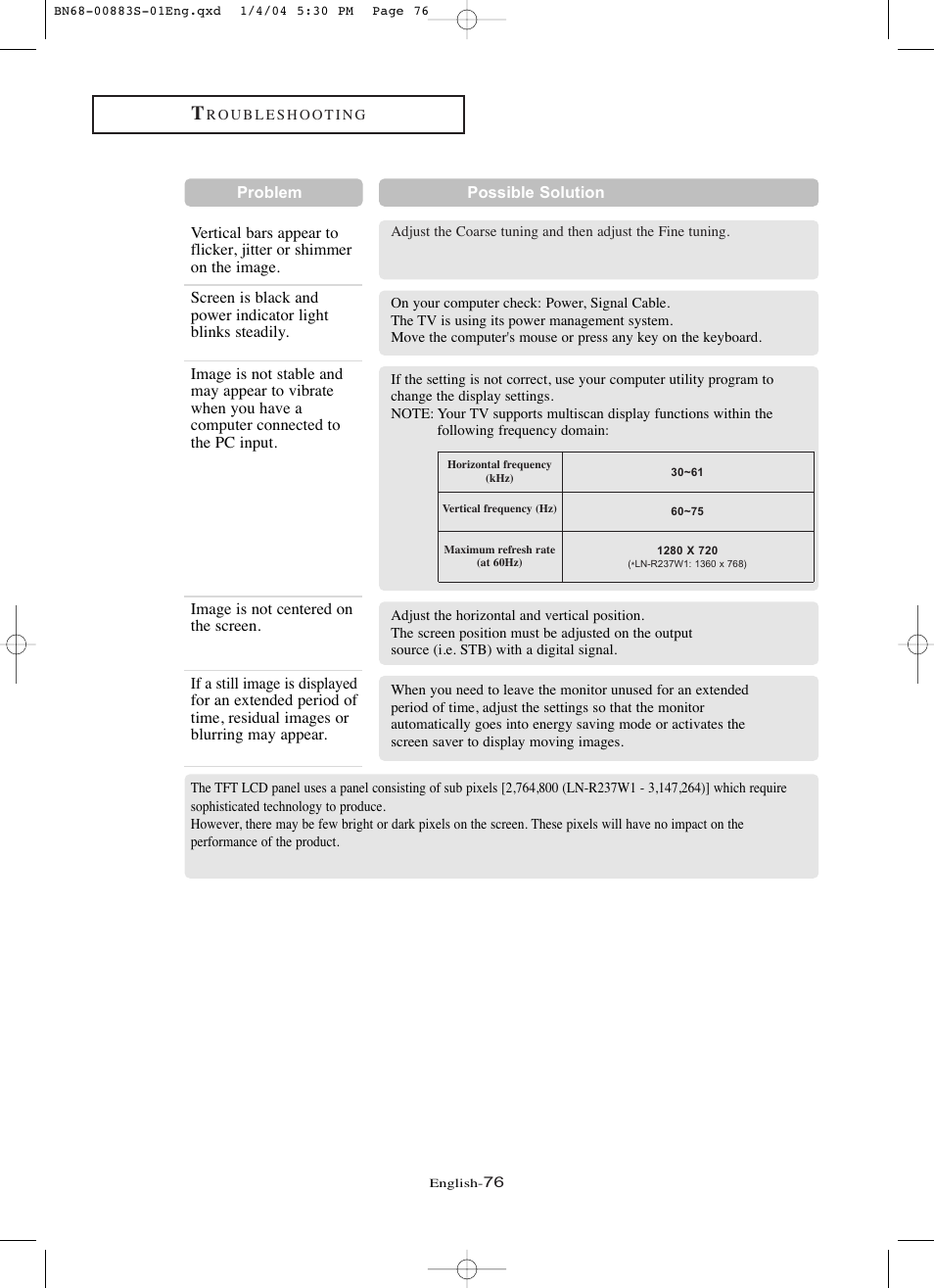 Samsung LNR238WXCX-XAA User Manual | Page 81 / 258