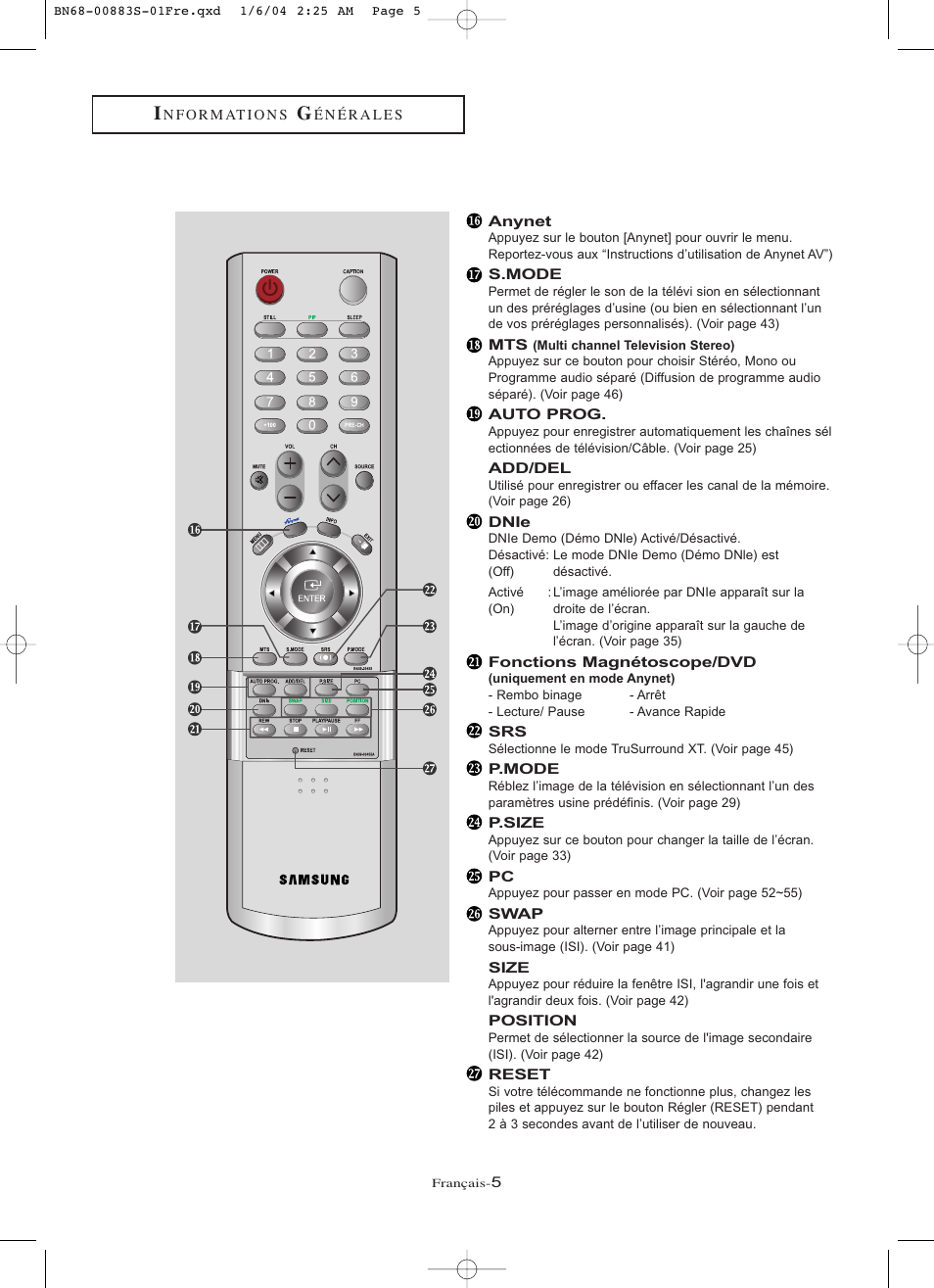 Samsung LNR238WXCX-XAA User Manual | Page 96 / 258