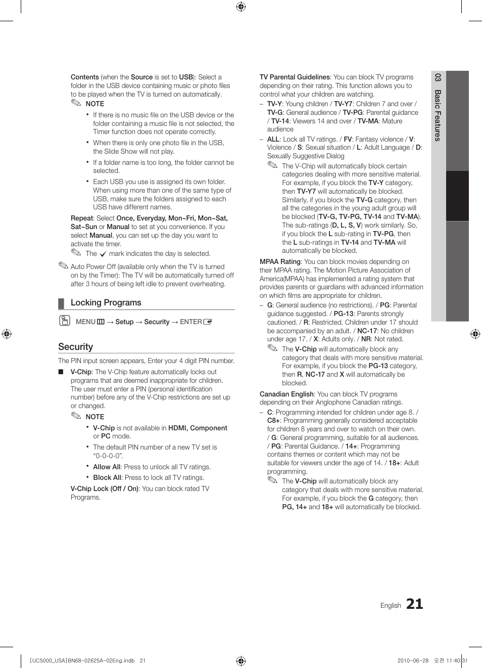Samsung UN32C5000QFXZA User Manual | Page 21 / 54
