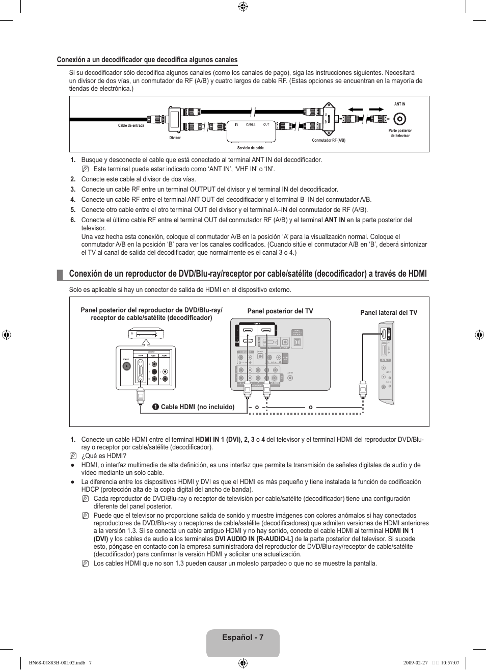 Samsung LN40B540P8FUZA User Manual | Page 53 / 89
