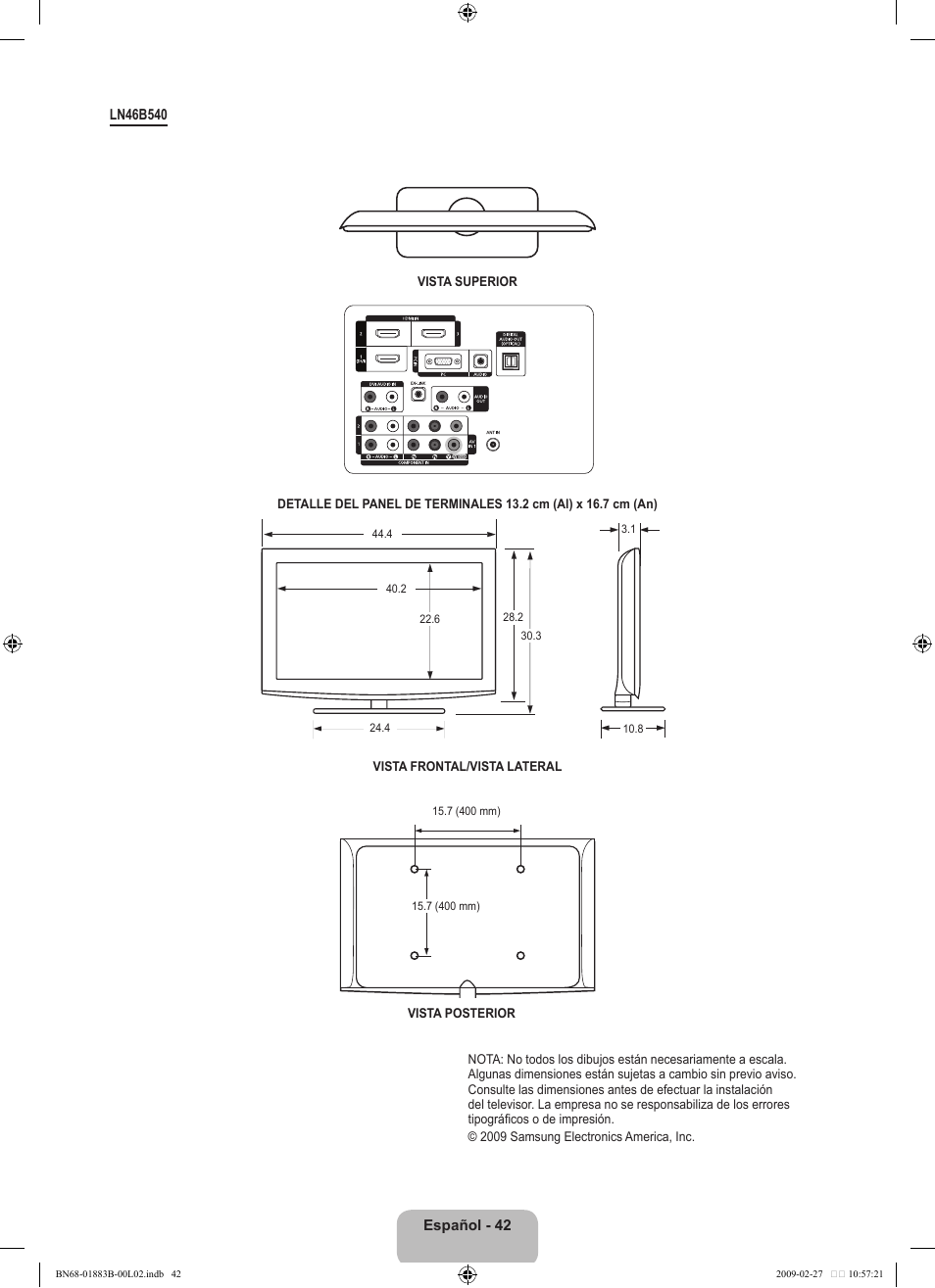 Samsung LN40B540P8FUZA User Manual | Page 88 / 89