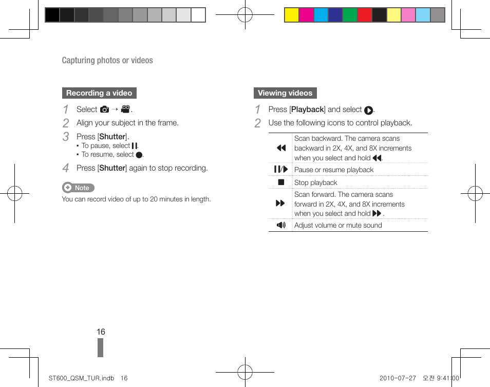 Samsung EC-ST600ZBPLUS User Manual | Page 16 / 40