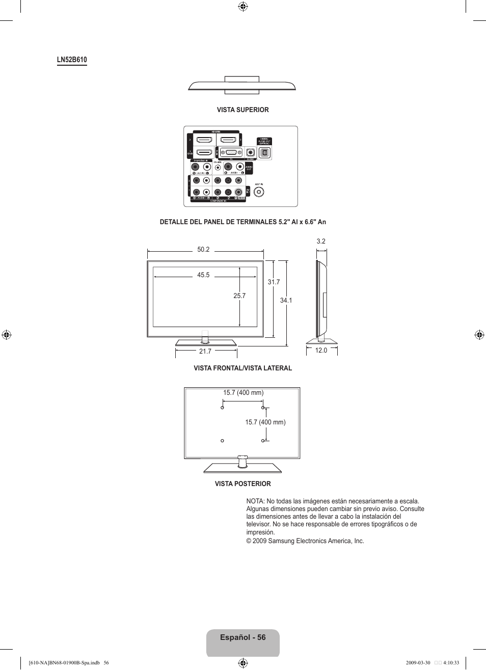 Samsung LN40B610A5FUZA User Manual | Page 130 / 131