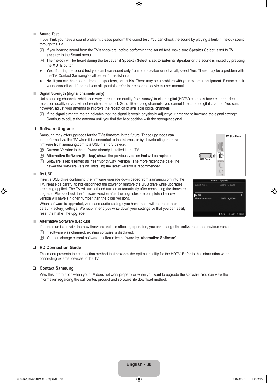 Samsung LN40B610A5FUZA User Manual | Page 32 / 131