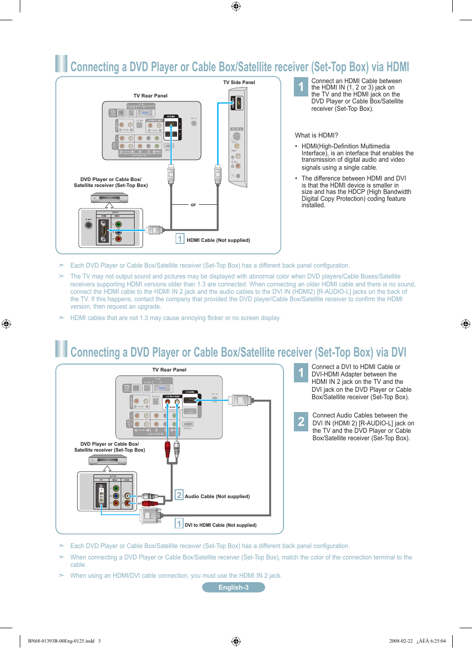 Samsung LN40A530P1FXZA User Manual | Page 3 / 12