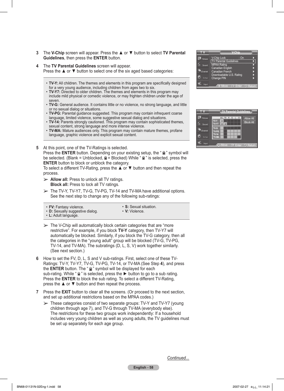 Samsung HPT4264X-XAA User Manual | Page 58 / 82