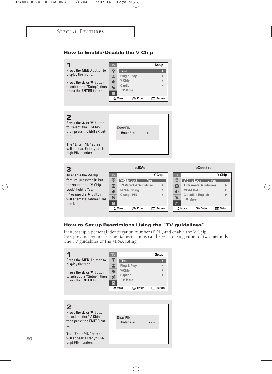 Samsung TXP2730S-XAA User Manual | Page 50 / 63