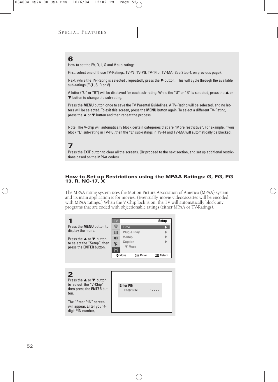 Samsung TXP2730S-XAA User Manual | Page 52 / 63