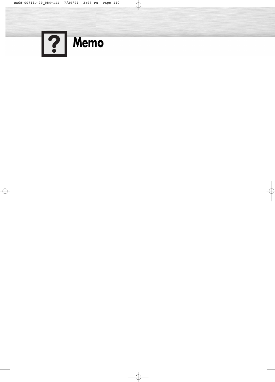 Samsung PL50D4HX-STR User Manual | Page 110 / 112
