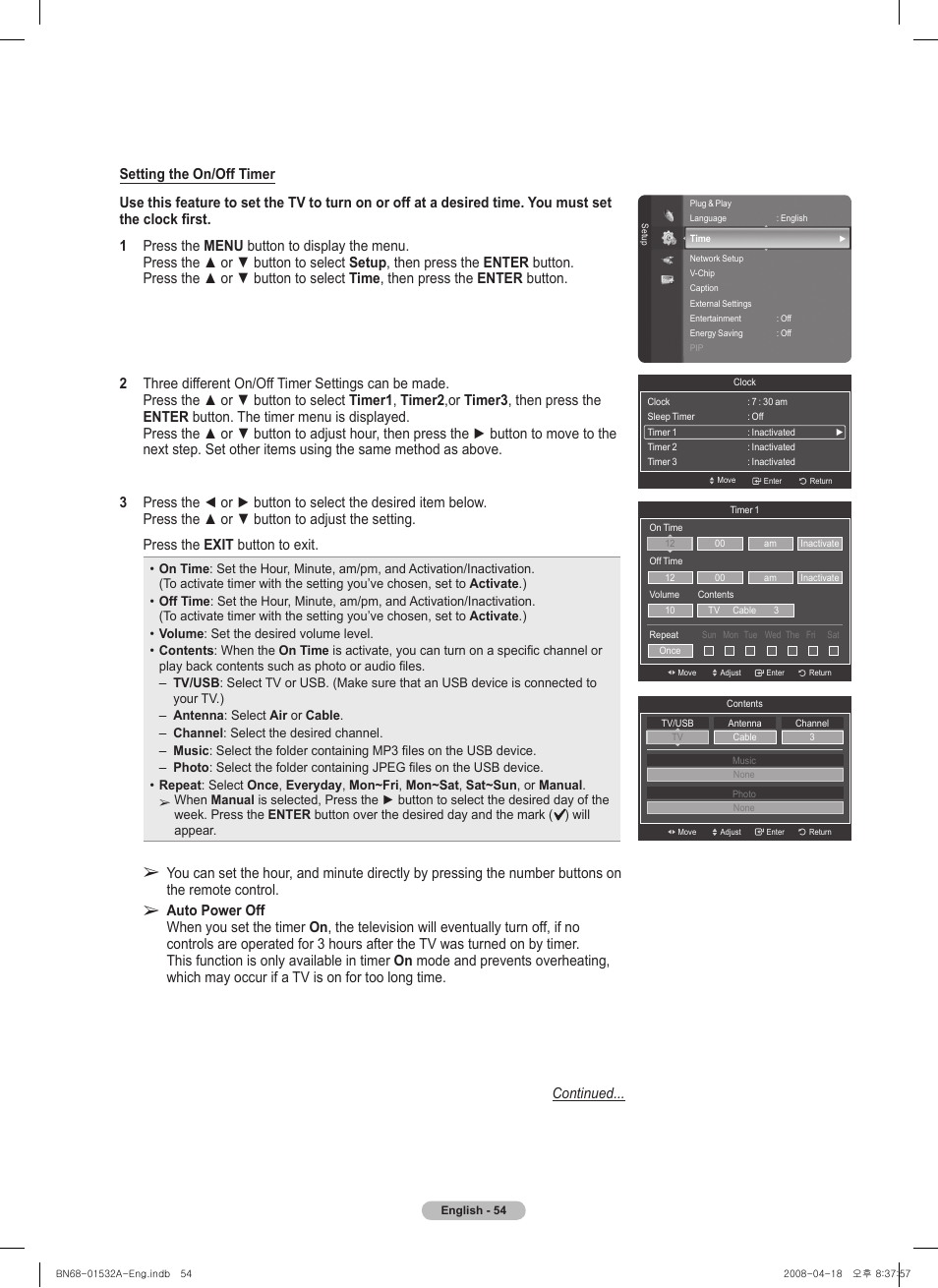 Samsung PN50A650T1FXZA User Manual | Page 54 / 232