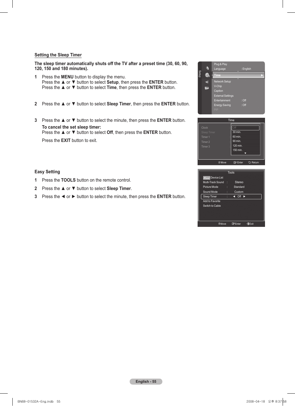 Samsung PN50A650T1FXZA User Manual | Page 55 / 232