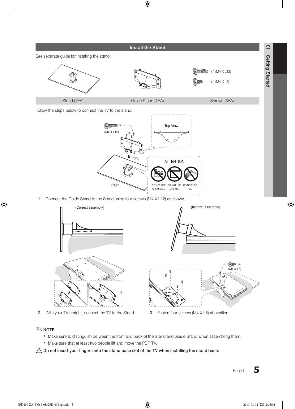 Samsung PN51D440A5DXZA User Manual | Page 5 / 40