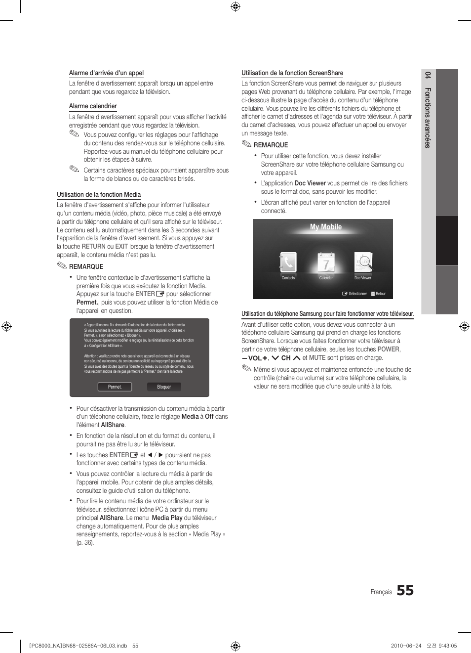 Samsung PN63C8000YFXZA User Manual | Page 187 / 198