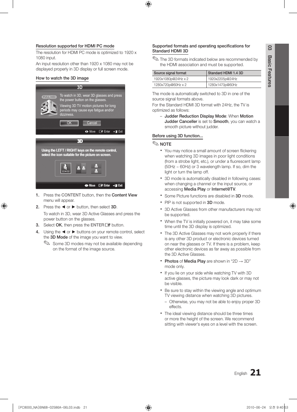 Samsung PN63C8000YFXZA User Manual | Page 21 / 198