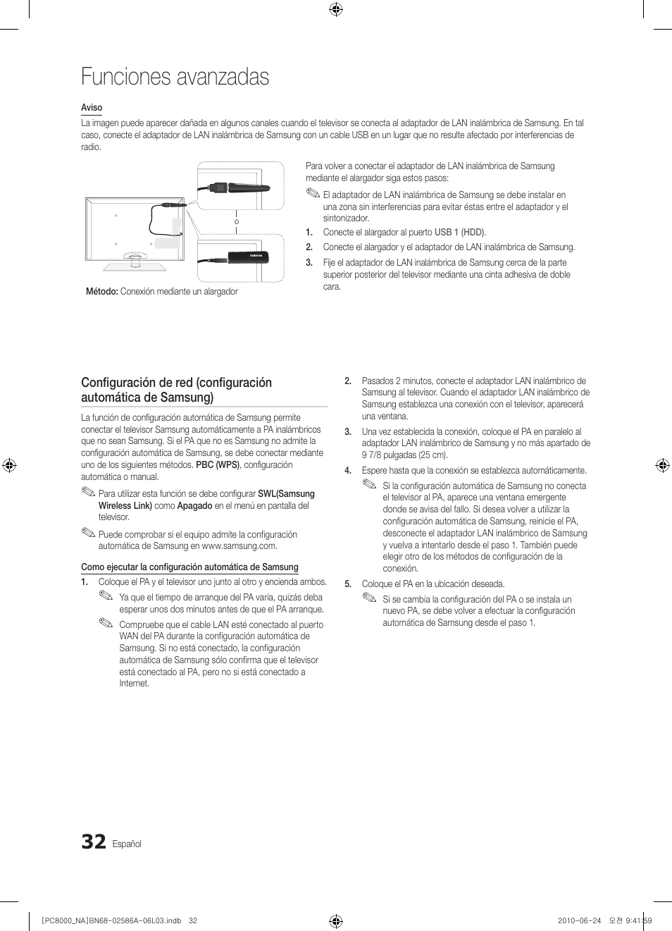Funciones avanzadas | Samsung PN63C8000YFXZA User Manual | Page 98 / 198