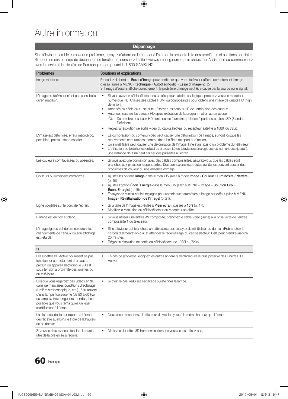 Autre information | Samsung UN65C8000XFXZA User Manual | Page 192 / 199