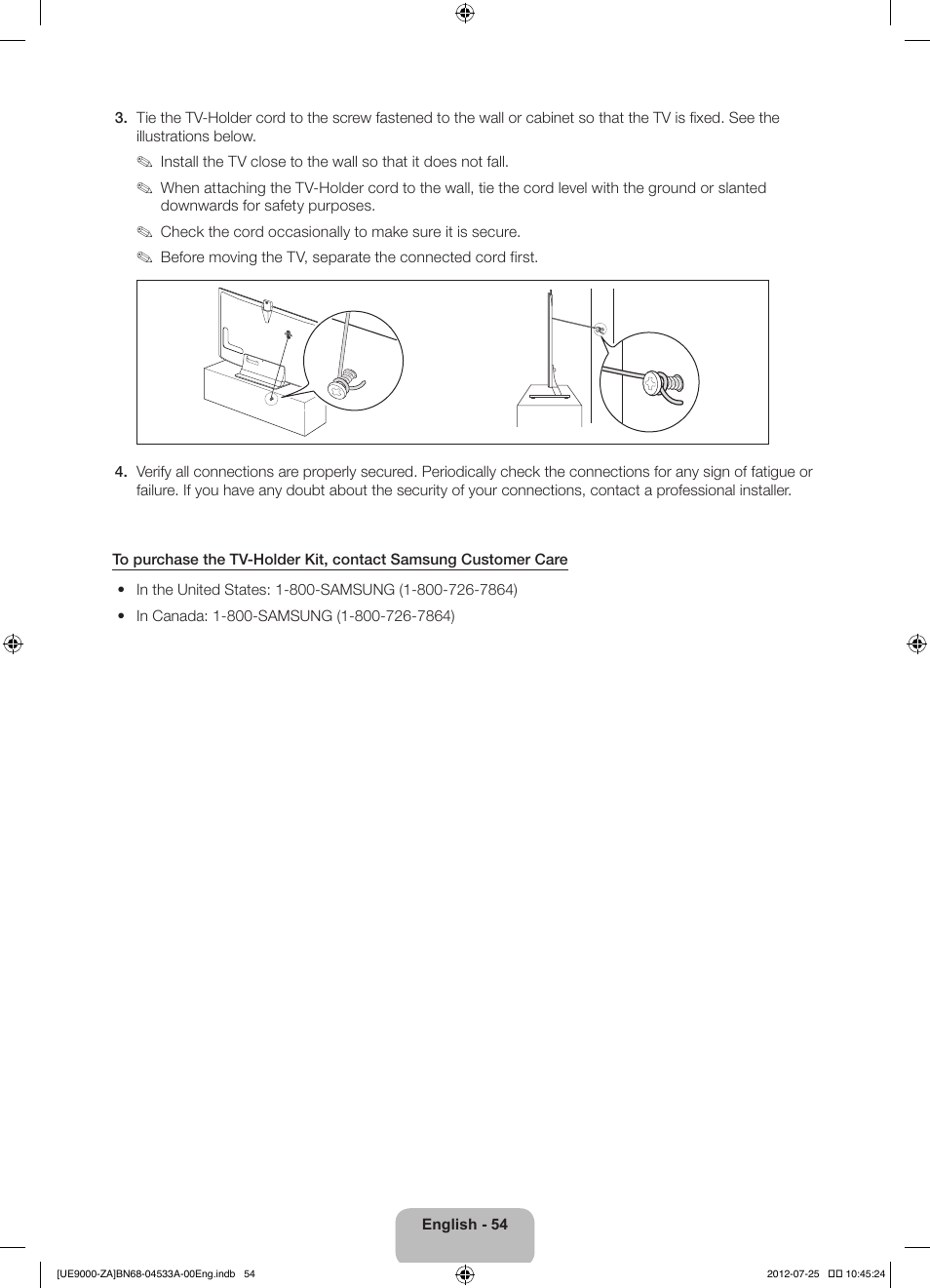 Samsung UN75ES9000FXZA User Manual | Page 54 / 62