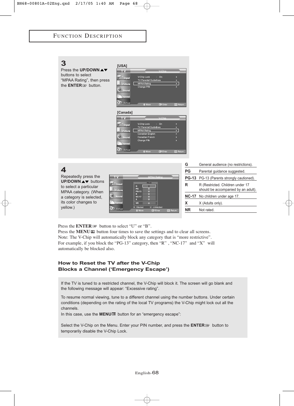 Samsung LNR238WX-XAA User Manual | Page 73 / 88