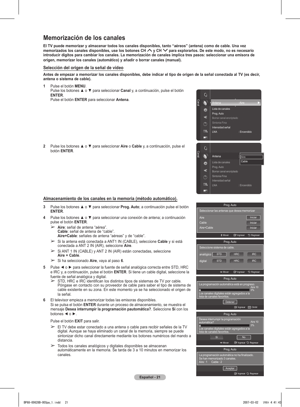 Selección del origen de la señal de vídeo | Samsung HLT6189SAX-XAA User Manual | Page 203 / 271