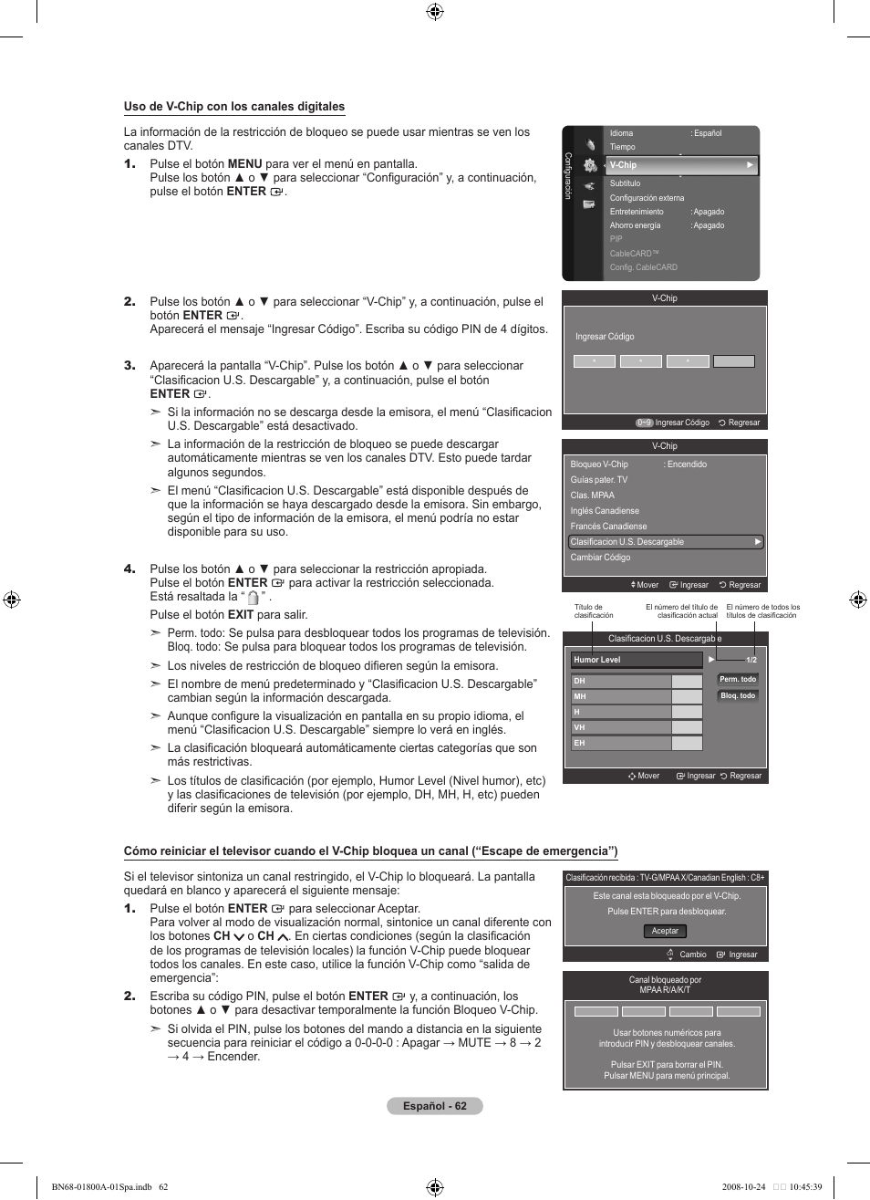 Samsung LN32A620A1FXZA User Manual | Page 200 / 263