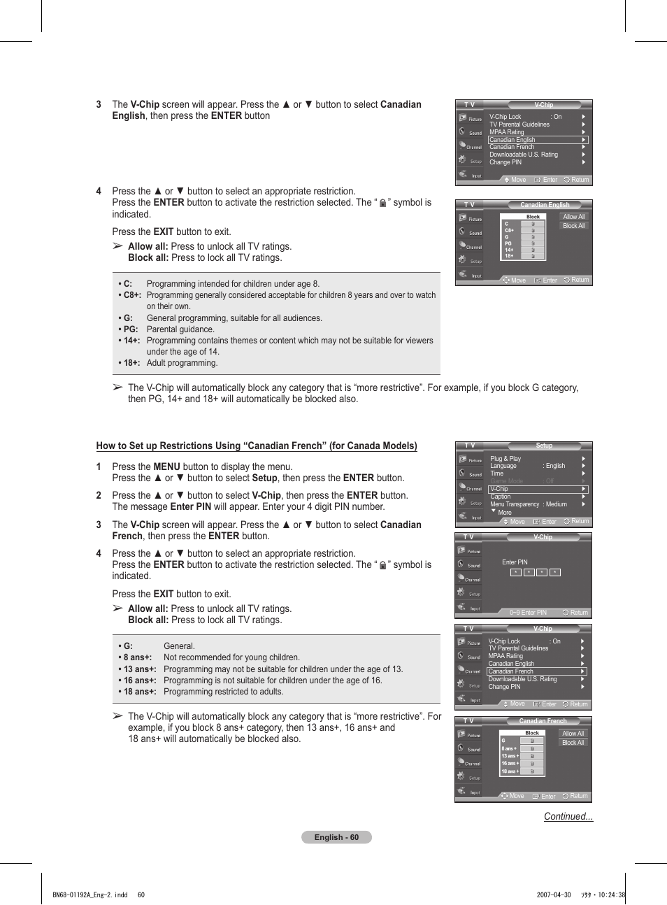 Samsung HPT4234X-XAA User Manual | Page 60 / 136