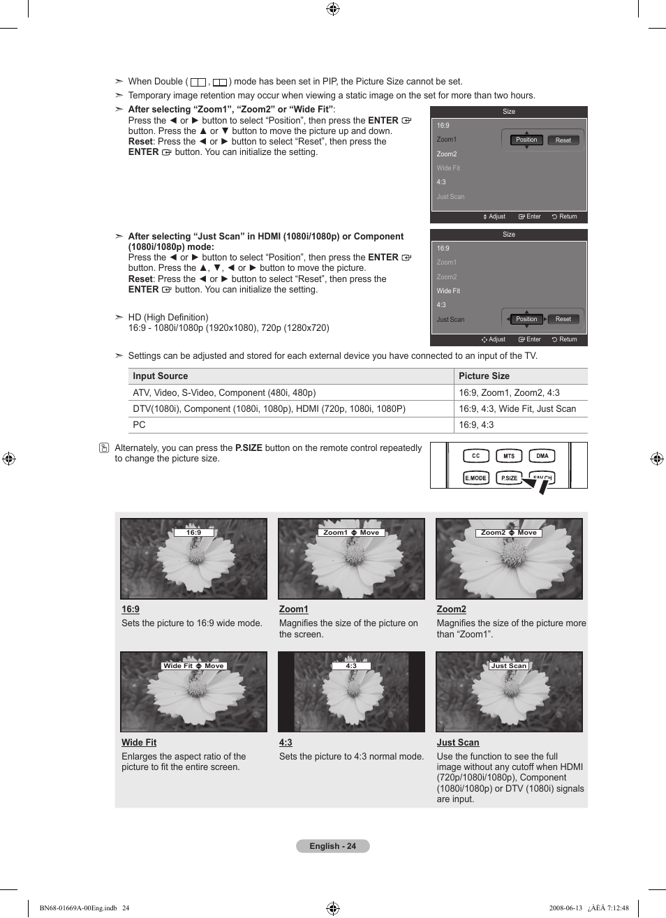 Samsung LN40A630M1FXZA User Manual | Page 26 / 107