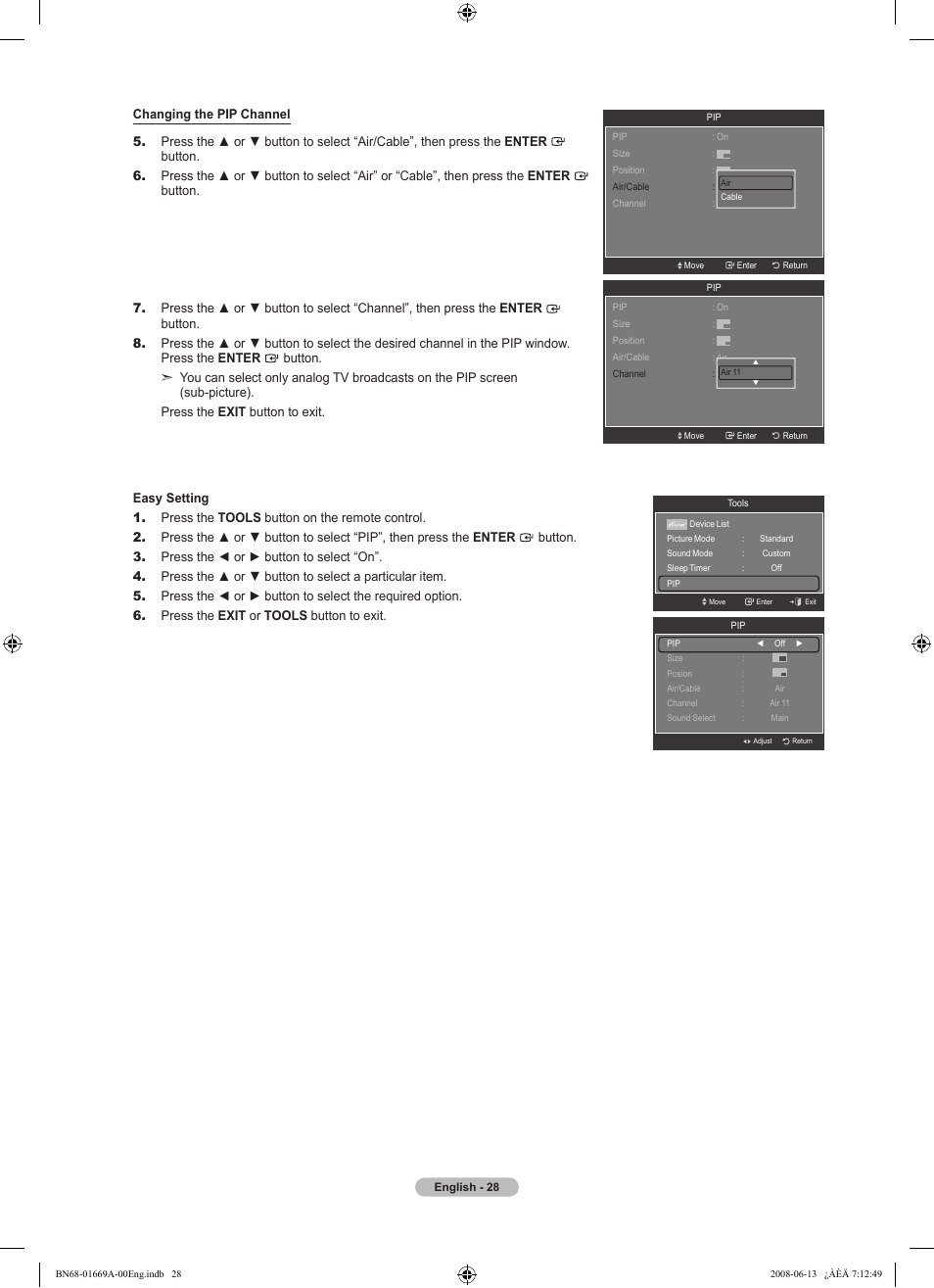Samsung LN40A630M1FXZA User Manual | Page 30 / 107