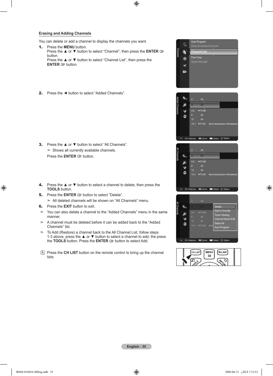 Samsung LN40A630M1FXZA User Manual | Page 37 / 107