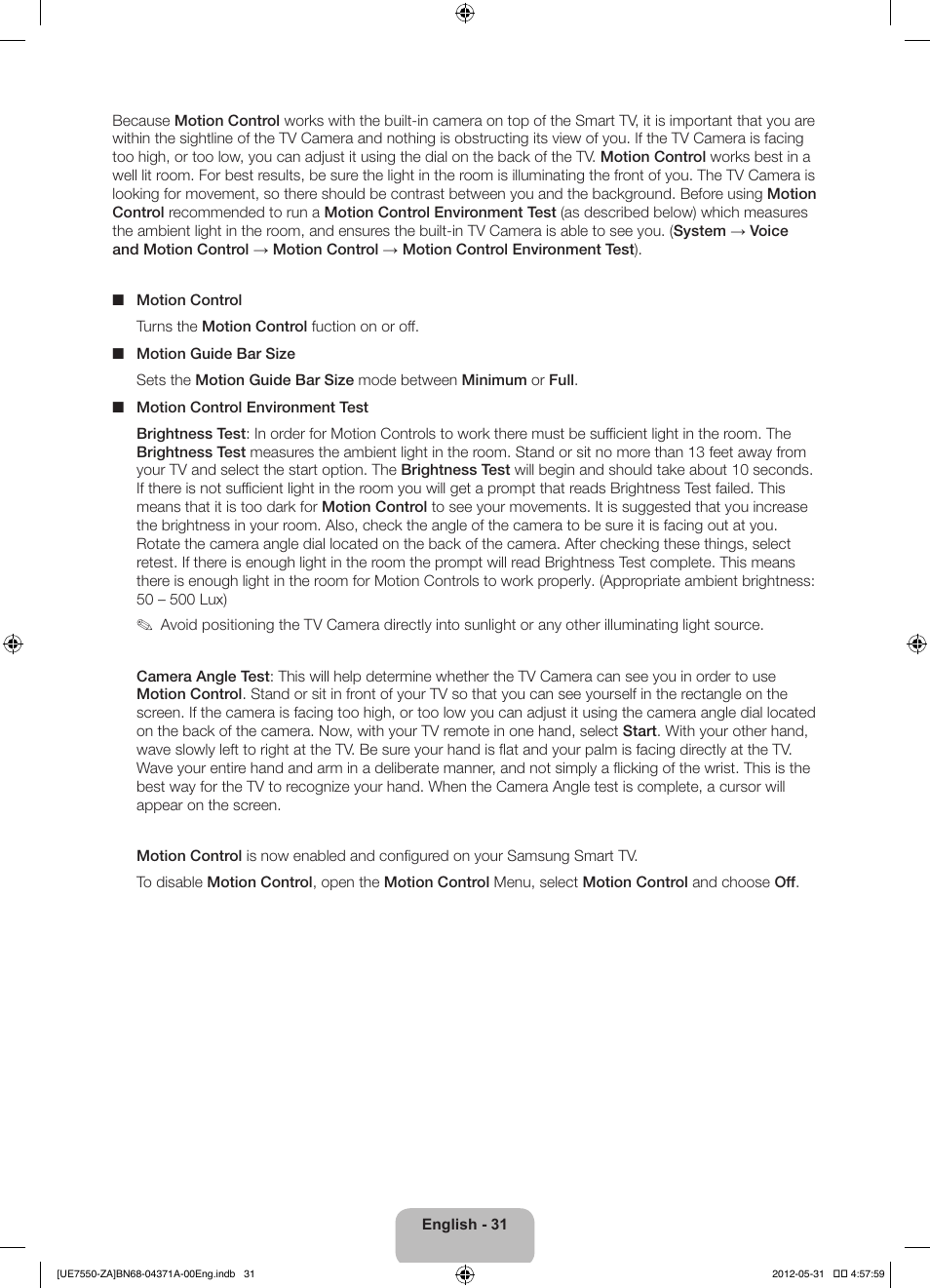Samsung UN60ES7550FXZA User Manual | Page 31 / 64