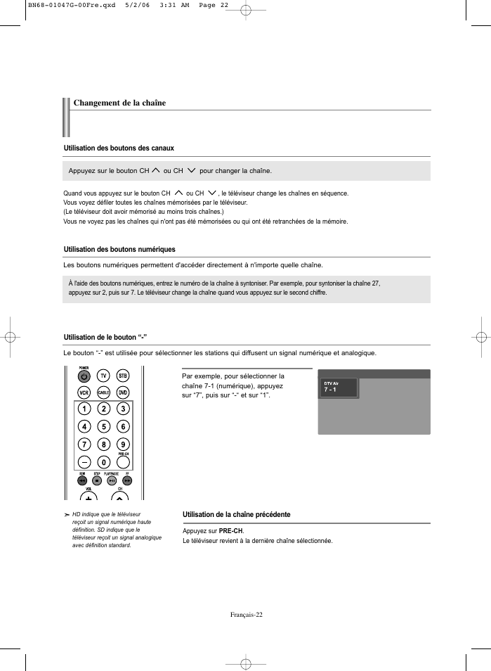 Samsung LNS5797DX-XAA User Manual | Page 124 / 302