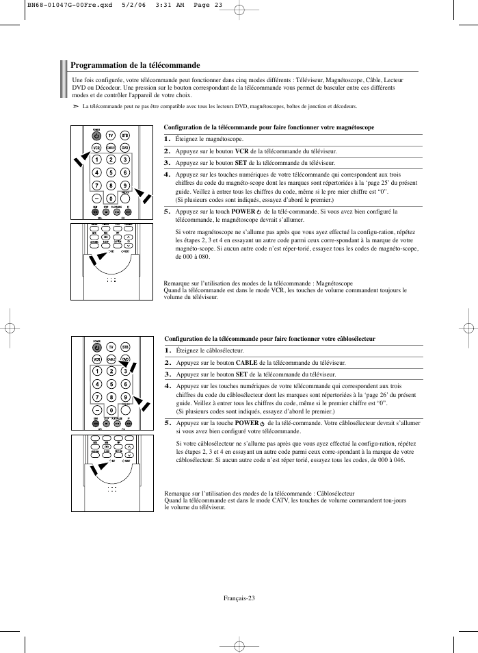 Samsung LNS5797DX-XAA User Manual | Page 125 / 302