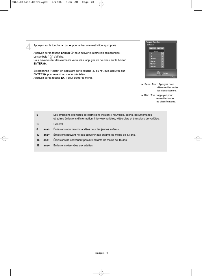 Samsung LNS5797DX-XAA User Manual | Page 180 / 302