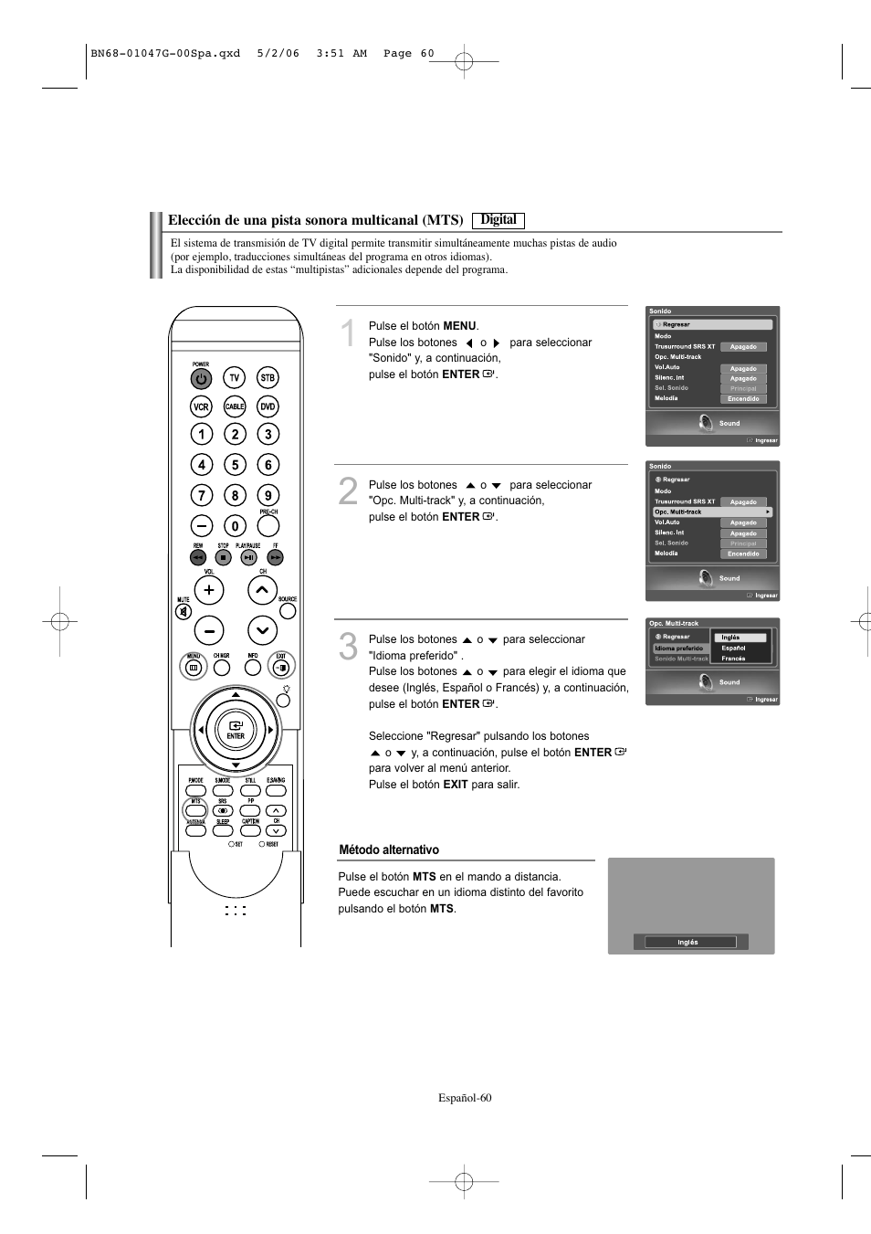 Samsung LNS5797DX-XAA User Manual | Page 262 / 302