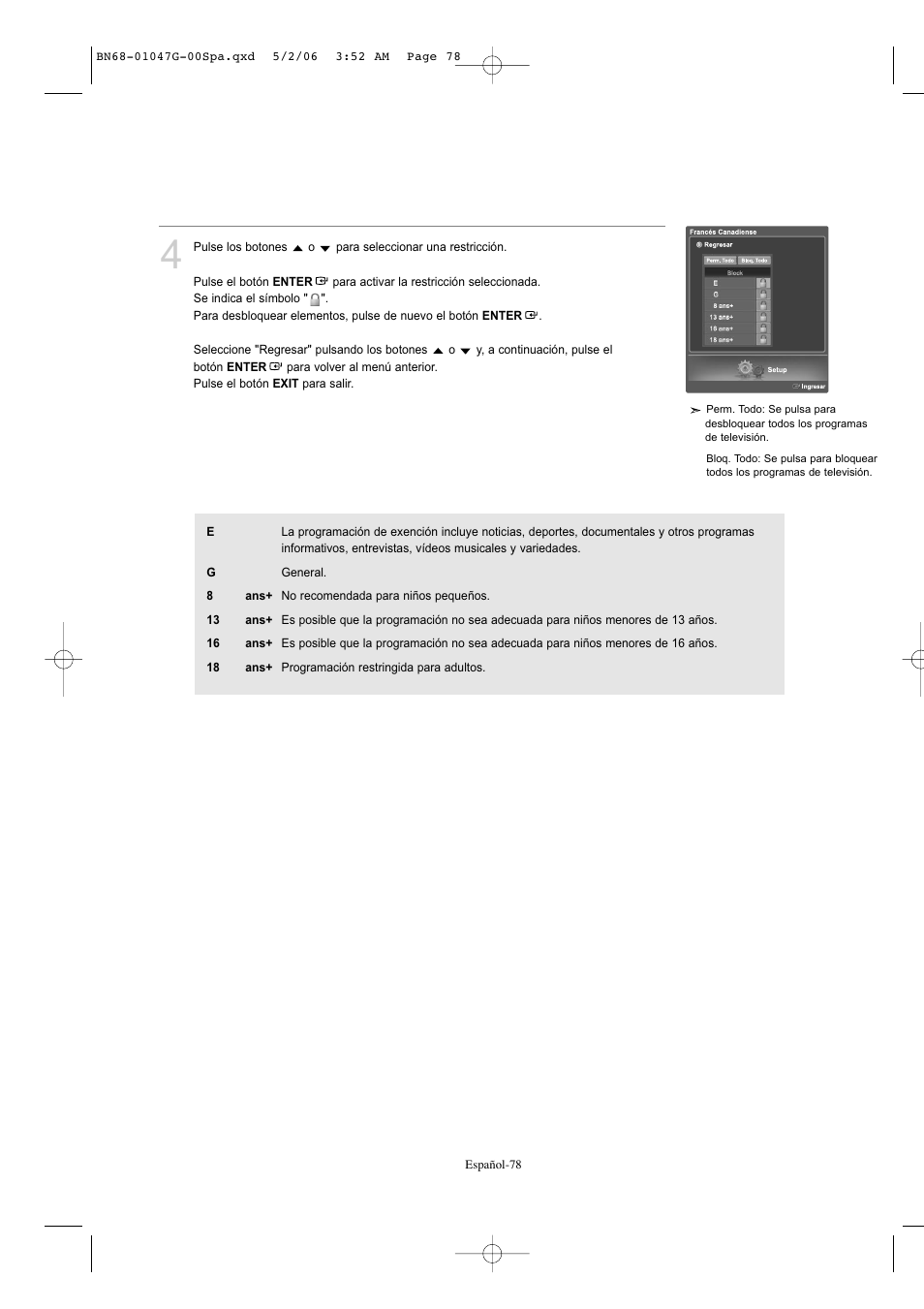 Samsung LNS5797DX-XAA User Manual | Page 280 / 302