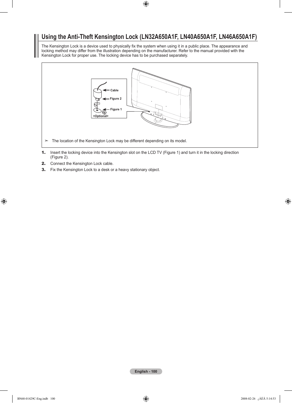 Samsung LN46A650A1FXZA User Manual | Page 102 / 222