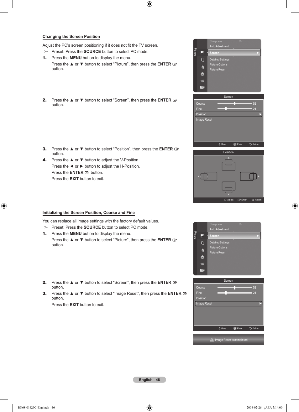 Samsung LN46A650A1FXZA User Manual | Page 48 / 222