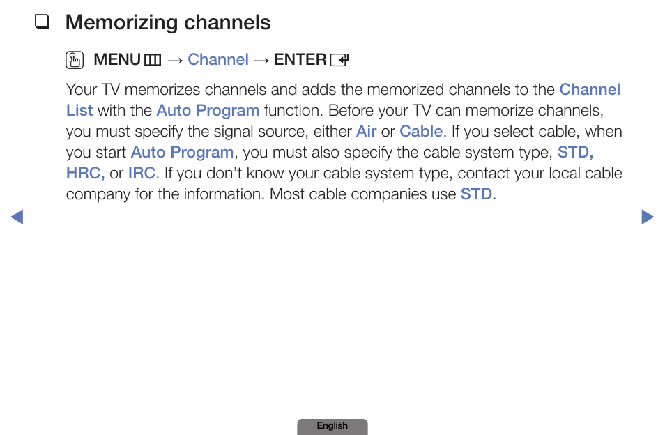 Memorizing channels | Samsung PN51E490B4FXZA User Manual | Page 15 / 195