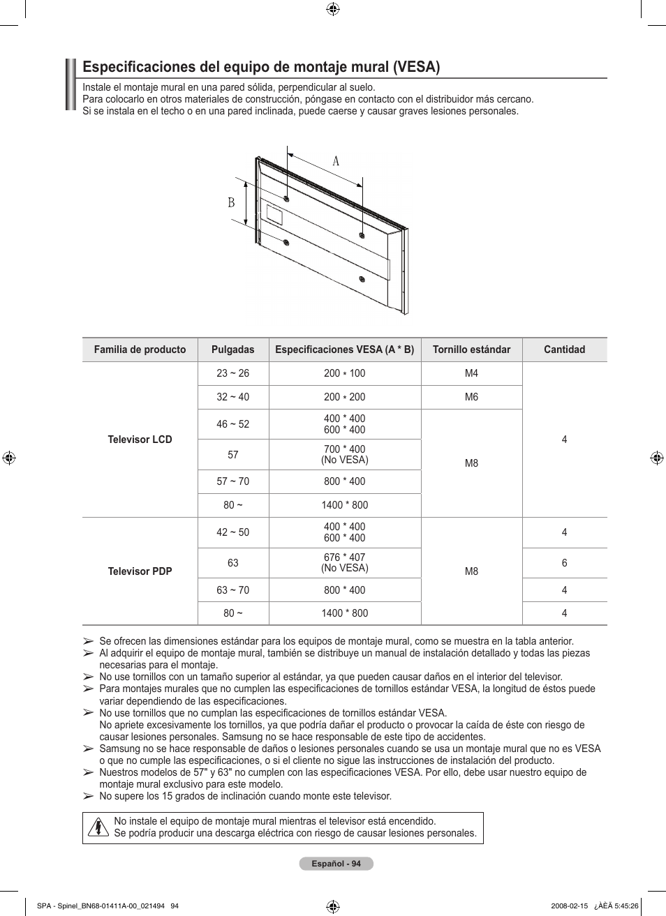 Samsung PN50A550S1FXZA User Manual | Page 200 / 205